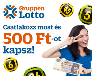 Nagy nyereményekkel várjuk minden kedves regisztrálót a Gruppen Lottó oldalán!